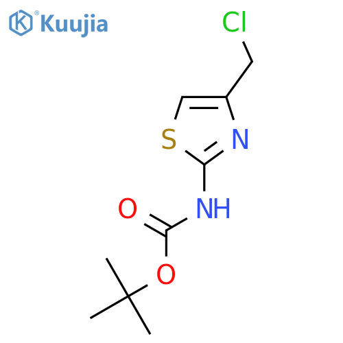 tert-Butyl (4-(chloromethyl)thiazol-2-yl)carbamate structure