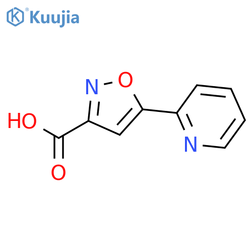 5-(pyridin-2-yl)-1,2-oxazole-3-carboxylic acid structure