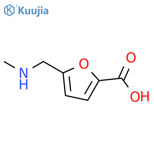5-(methylamino)methylfuran-2-carboxylic acid structure