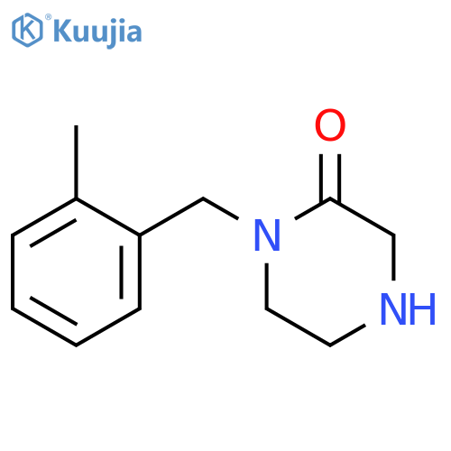 1-(2-METHYLBENZYL)PIPERAZIN-2-ONE structure