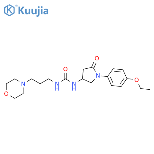 3-1-(4-ethoxyphenyl)-5-oxopyrrolidin-3-yl-1-3-(morpholin-4-yl)propylurea structure