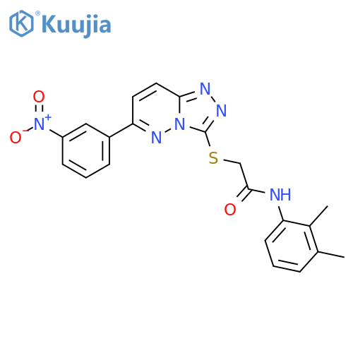 N-(2,3-dimethylphenyl)-2-{6-(3-nitrophenyl)-1,2,4triazolo4,3-bpyridazin-3-ylsulfanyl}acetamide structure
