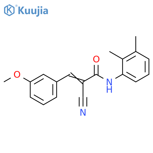 2-Propenamide, 2-cyano-N-(2,3-dimethylphenyl)-3-(3-methoxyphenyl)- structure