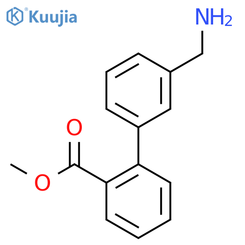 methyl 3'-(aminomethyl)-1,1'-biphenyl-2-carboxylate structure