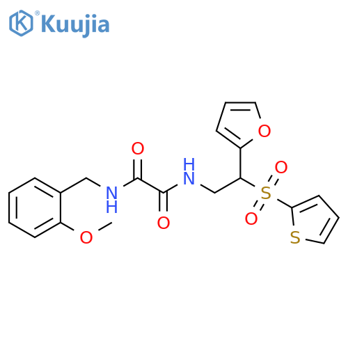 N-2-(furan-2-yl)-2-(thiophene-2-sulfonyl)ethyl-N'-(2-methoxyphenyl)methylethanediamide structure