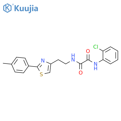 N'-(2-chlorophenyl)-N-{2-2-(4-methylphenyl)-1,3-thiazol-4-ylethyl}ethanediamide structure