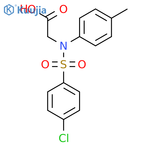 N-(4-Chlorophenyl)sulfonyl-N-(4-methylphenyl)glycine structure
