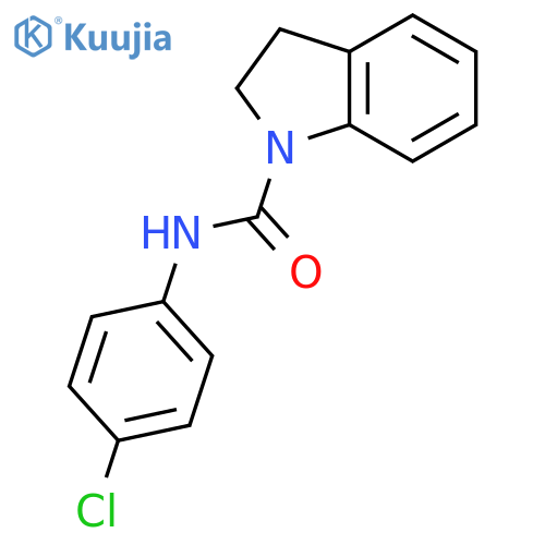 1H-Indole-1-carboxamide, N-(4-chlorophenyl)-2,3-dihydro- structure