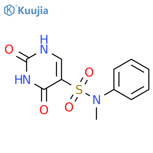 N-methyl-2,4-dioxo-N-phenyl-1,2,3,4-tetrahydropyrimidine-5-sulfonamide structure