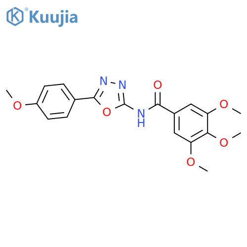 3,4,5-trimethoxy-N-5-(4-methoxyphenyl)-1,3,4-oxadiazol-2-ylbenzamide structure