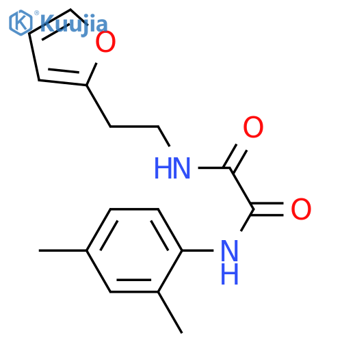 N'-(2,4-dimethylphenyl)-N-2-(furan-2-yl)ethylethanediamide structure