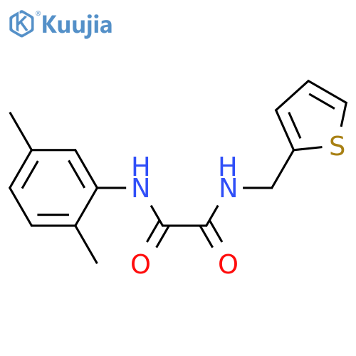 N'-(2,5-dimethylphenyl)-N-(thiophen-2-yl)methylethanediamide structure