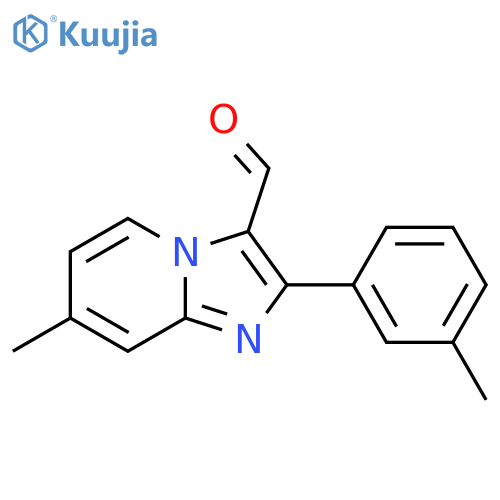 7-Methyl-2-(3-methylphenyl)imidazo[1,2-a]pyridine-3-carbaldehyde structure