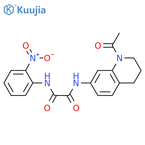 N-(1-acetyl-1,2,3,4-tetrahydroquinolin-7-yl)-N'-(2-nitrophenyl)ethanediamide structure