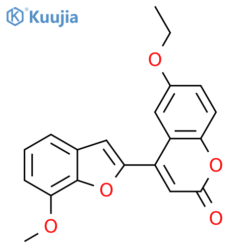 6-ethoxy-4-(7-methoxy-1-benzofuran-2-yl)-2H-chromen-2-one structure