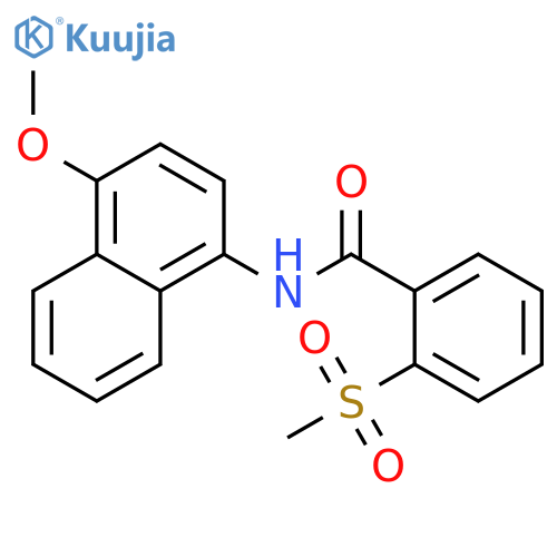 2-methanesulfonyl-N-(4-methoxynaphthalen-1-yl)benzamide structure