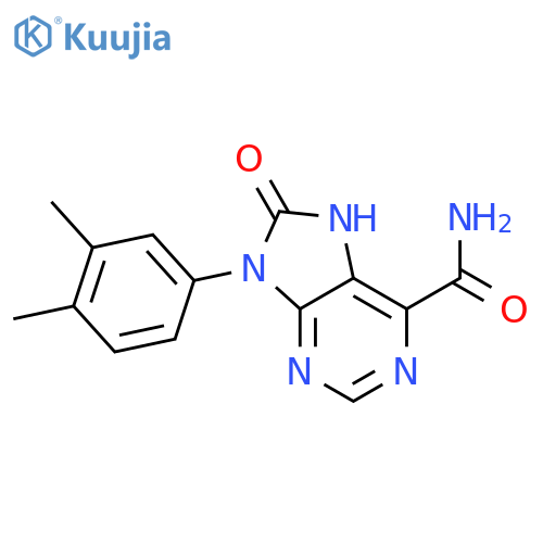 9-(3,4-Dimethylphenyl)-8,9-dihydro-8-oxo-7H-purine-6-carboxamide structure