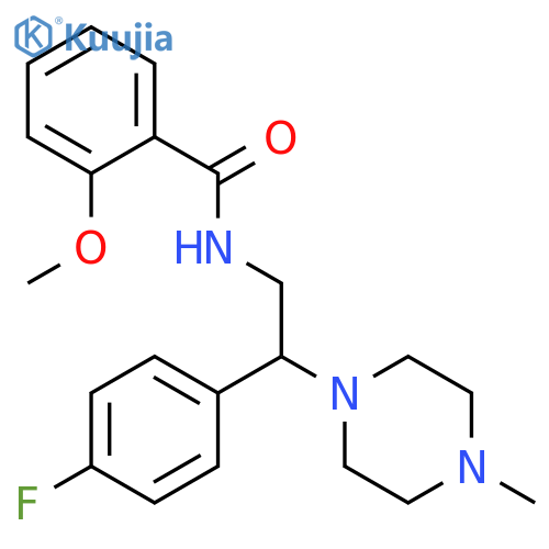 N-2-(4-fluorophenyl)-2-(4-methylpiperazin-1-yl)ethyl-2-methoxybenzamide structure