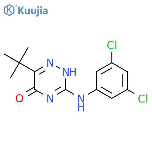 6-tert-butyl-3-(3,5-dichlorophenyl)amino-4,5-dihydro-1,2,4-triazin-5-one structure