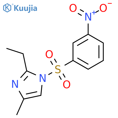 2-ethyl-4-methyl-1-(3-nitrobenzenesulfonyl)-1H-imidazole structure