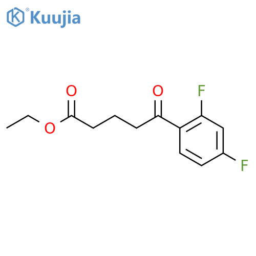 ethyl 5-(2,4-difluorophenyl)-5-oxopentanoate structure