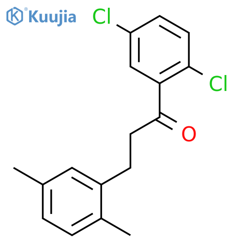2',5'-Dichloro-3-(2,5-dimethylphenyl)propiophenone structure