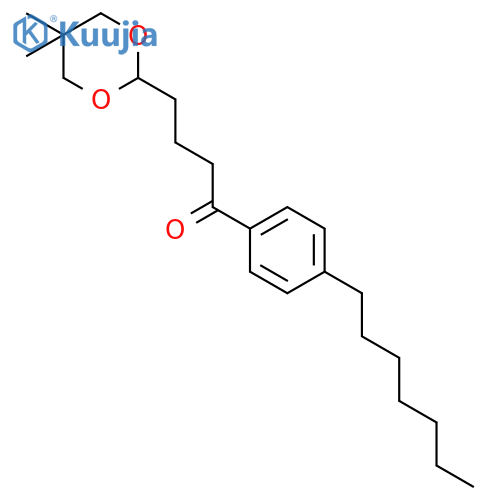 4-(5,5-Dimethyl-1,3-dioxan-2-yl)-4'-heptylbutyrophenone structure