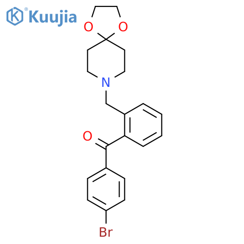 4'-Bromo-2-8-(1,4-dioxa-8-azaspiro-4.5decyl)methylbenzophenone structure