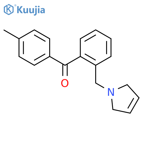 [2-(2,5-dihydropyrrol-1-ylmethyl)phenyl]-(4-methylphenyl)methanone structure