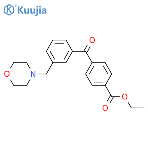 4'-Carboethoxy-3-morpholinomethyl benzophenone structure