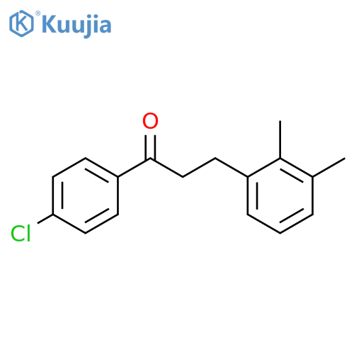 4'-Chloro-3-(2,3-dimethylphenyl)propiophenone structure