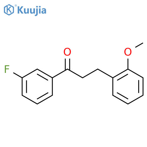 1-(3-fluorophenyl)-3-(2-methoxyphenyl)propan-1-one structure