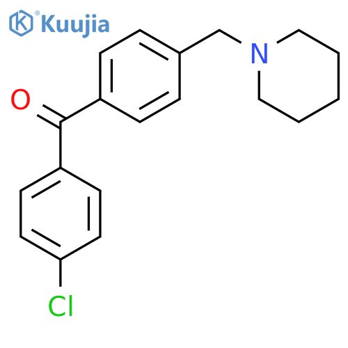 4-Chloro-4'-piperidinomethyl benzophenone structure