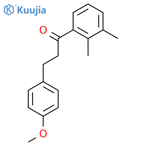 1-(2,3-dimethylphenyl)-3-(4-methoxyphenyl)propan-1-one structure