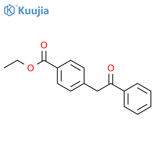 Ethyl 4-(2-oxo-2-phenylethyl)benzoate structure
