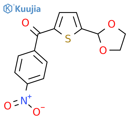 5-(1,3-Dioxolan-2-yl)-2-(4-nitrobenzoyl)thiophene structure