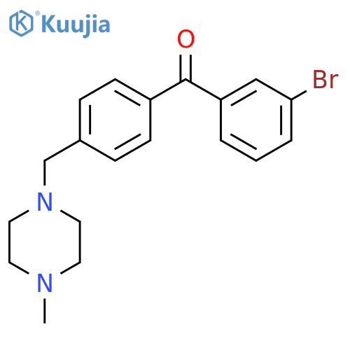 3-Bromo-4'-(4-methylpiperazinomethyl) benzophenone structure