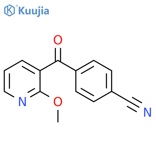 2-Methoxy-3-(4-cyanophenylacetyl)pyridine structure