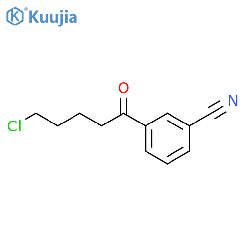 5-Chloro-1-(3-cyanophenyl)-1-oxopentane structure