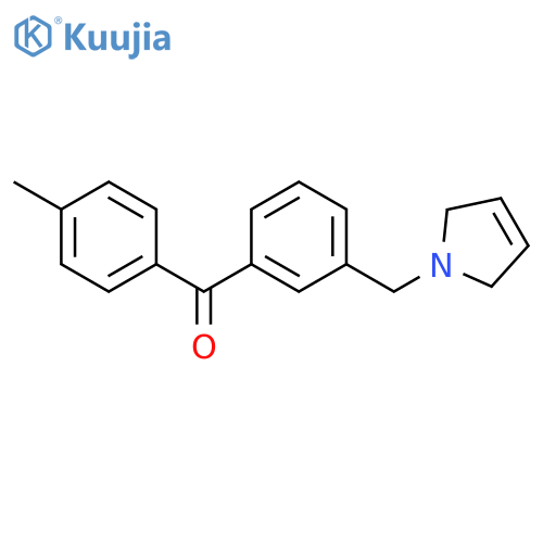 [3-(2,5-dihydropyrrol-1-ylmethyl)phenyl]-(p-tolyl)methanone structure