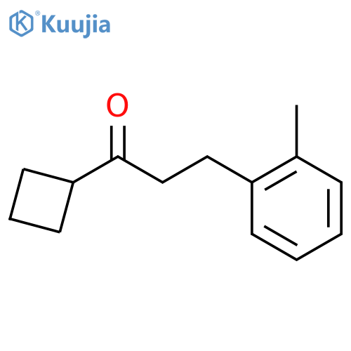 Cyclobutyl 2-(2-methylphenyl)ethyl ketone structure