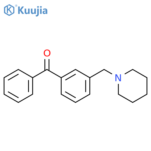 3-(Piperidinomethyl)benzophenone structure