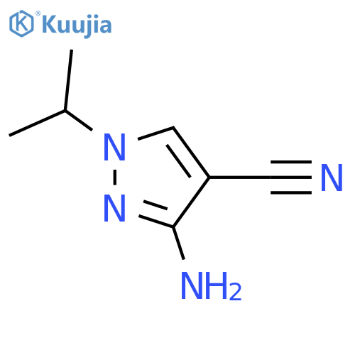 3-Amino-1-isopropyl-1H-pyrazole-4-carbonitrile structure