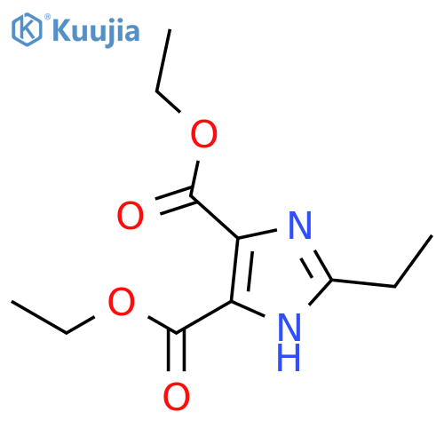 1H-Imidazole-4,5-dicarboxylic acid, 2-ethyl-, diethyl ester structure