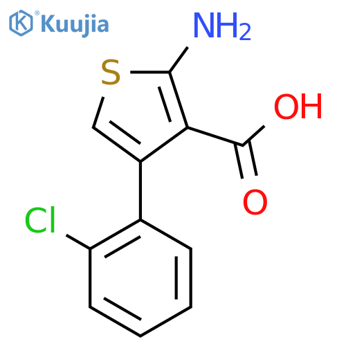 2-Amino-4-(2-chlorophenyl)thiophene-3-carboxylic acid structure
