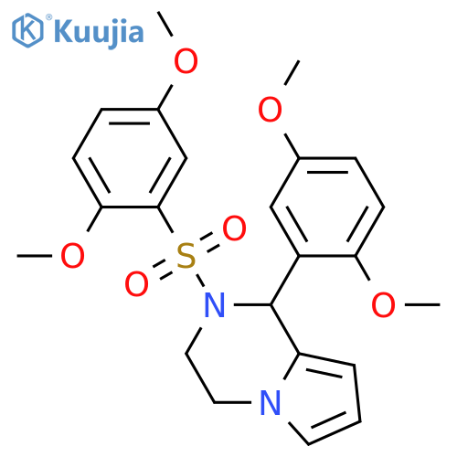 2-(2,5-dimethoxybenzenesulfonyl)-1-(2,5-dimethoxyphenyl)-1H,2H,3H,4H-pyrrolo1,2-apyrazine structure