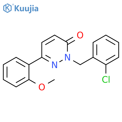 2-(2-chlorophenyl)methyl-6-(2-methoxyphenyl)-2,3-dihydropyridazin-3-one structure