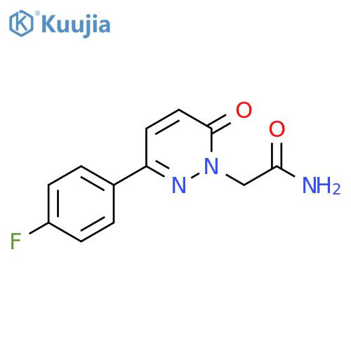2-3-(4-fluorophenyl)-6-oxo-1,6-dihydropyridazin-1-ylacetamide structure