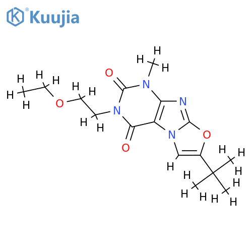 7-tert-butyl-3-(2-ethoxyethyl)-1-methyl-1H,2H,3H,4H-1,3oxazolo3,2-gpurine-2,4-dione structure
