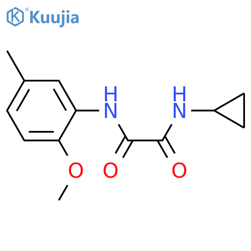 N-cyclopropyl-N'-(2-methoxy-5-methylphenyl)ethanediamide structure